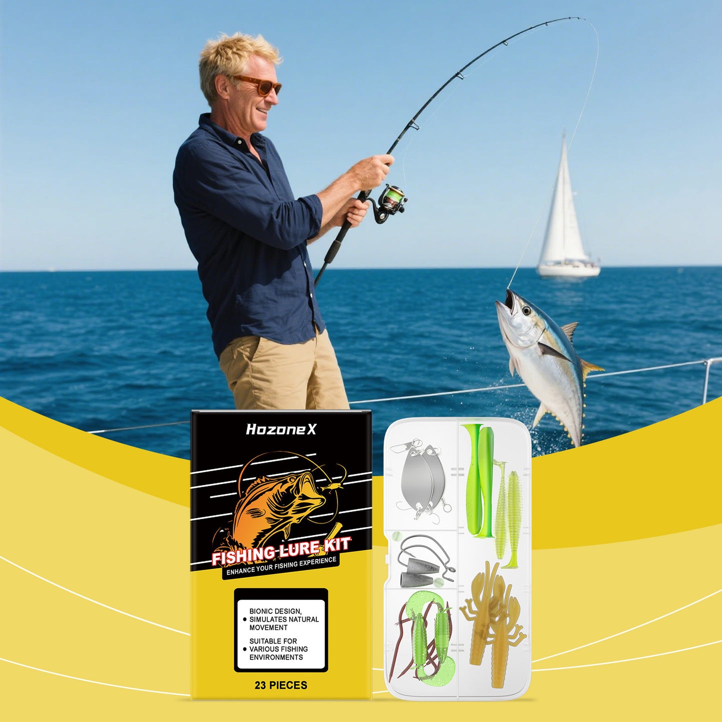 Complete Fishing Lure Set - Tackle Box Essentials