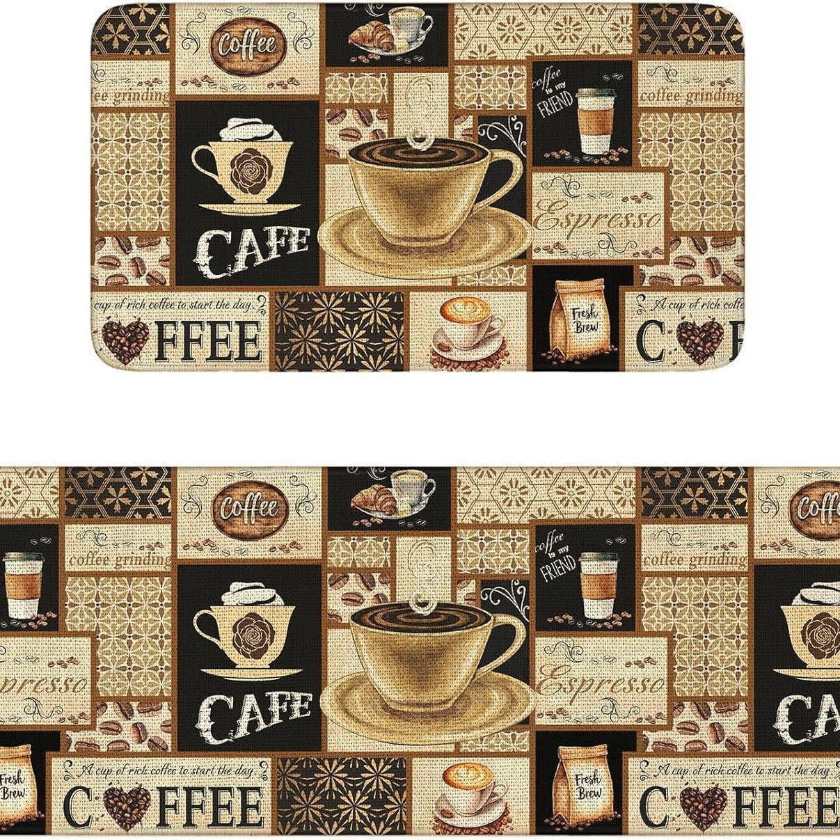 Retro Kitchen Floor Mat - Stain-Resistant & Easy Care β product photo