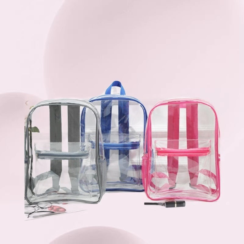 Clear Jelly Backpack – Transparent PVC Shoulder Bag