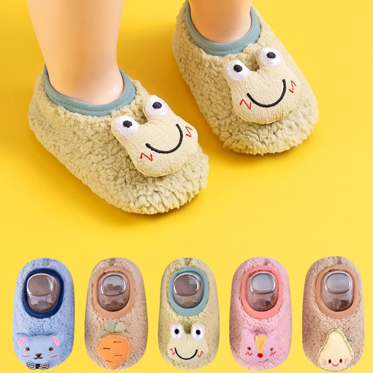 Cozy Grip Floor Socks for Kids - Fleece-Lined Non-Slip β product photo