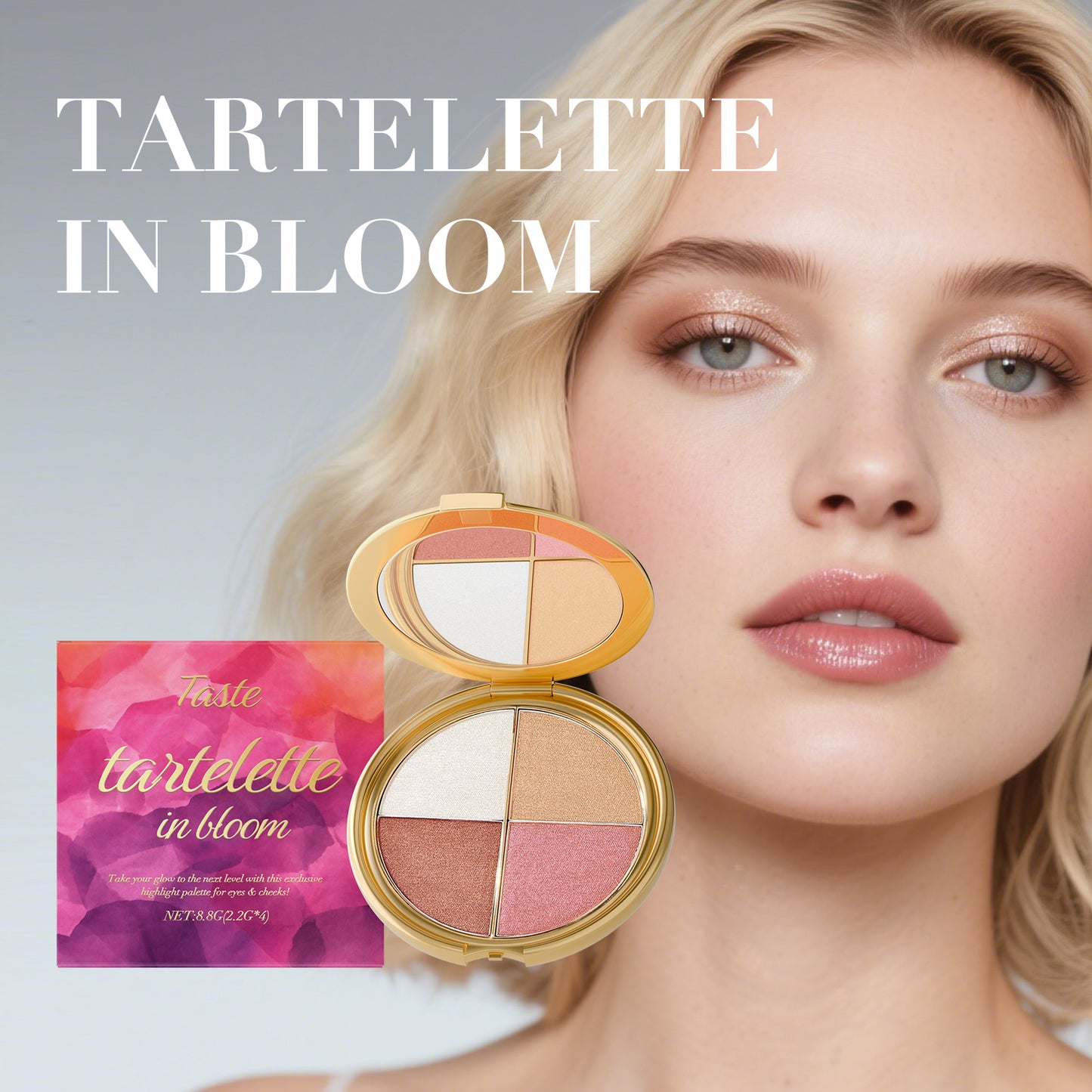 All-in-One Highlighter, Eyeshadow & Blush Palette