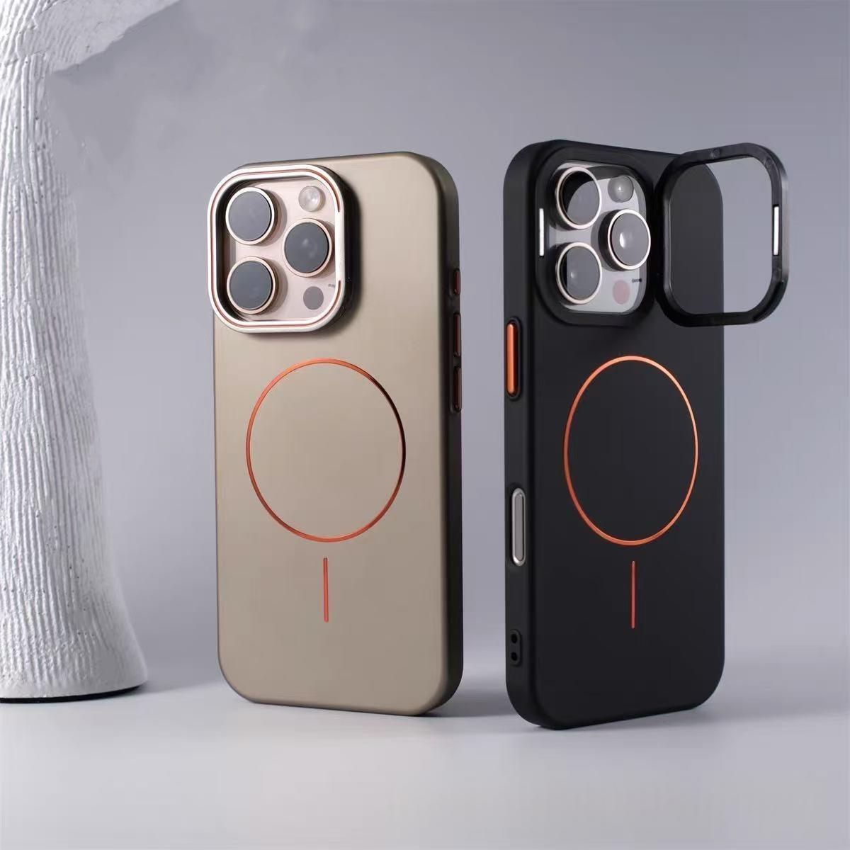 Magnetic Case, Gold-Finish Ring — Made for 17 Pro Max — product photo