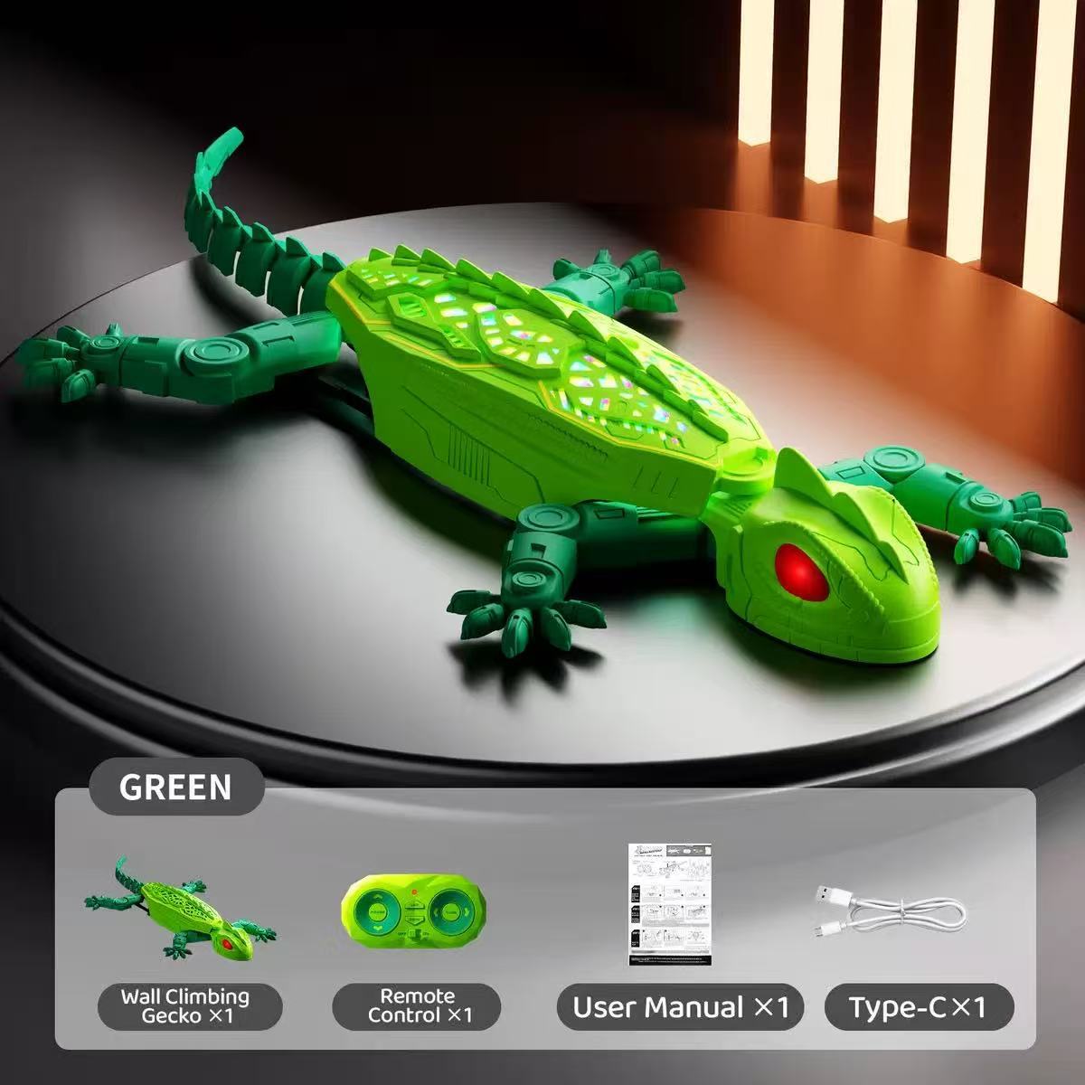 Wall-Crawling Remote Control Gecko Prank Toy — product photo