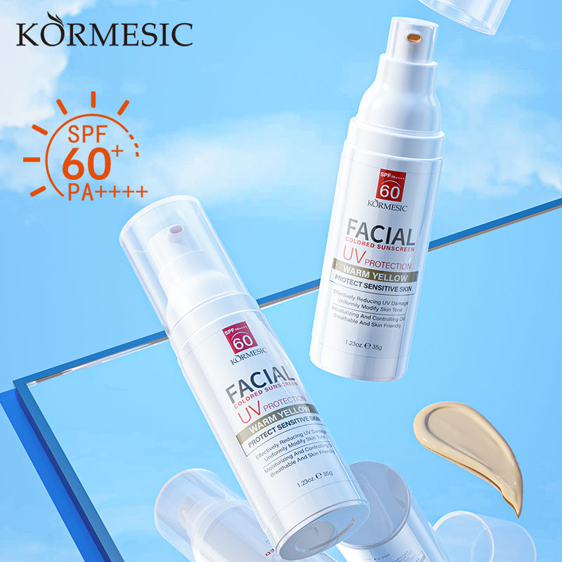 KORMESIC Tinted Facial Sunscreen Lotion - Daily Hydrating Sun Care
