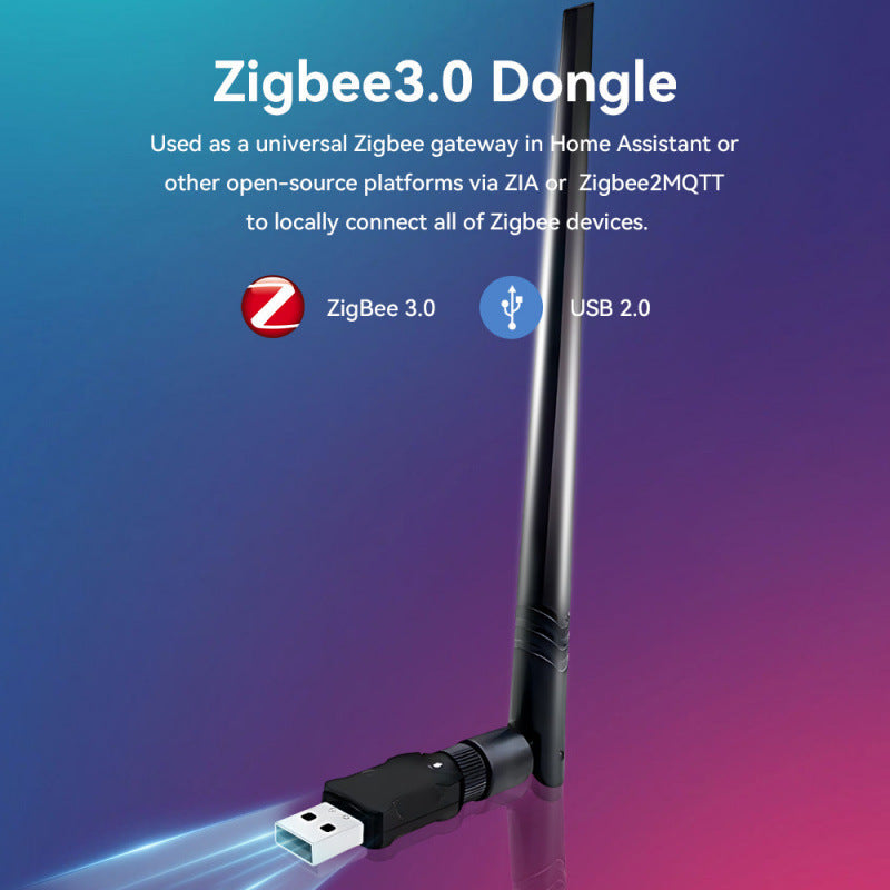 Zigbee USB Dongle — ZHA & Zigbee2MQTT Ready