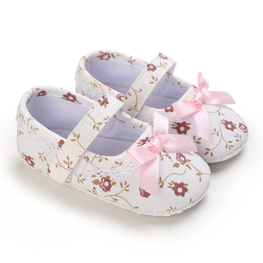 Little Princess Soft-Sole Flower First Walker Shoes — product photo