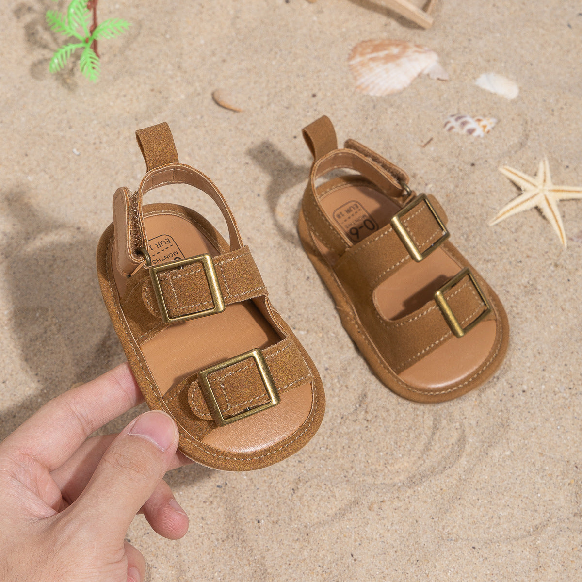 Soft-Sole Summer First Walkers – Baby Rubber-Sole Shoes — product photo