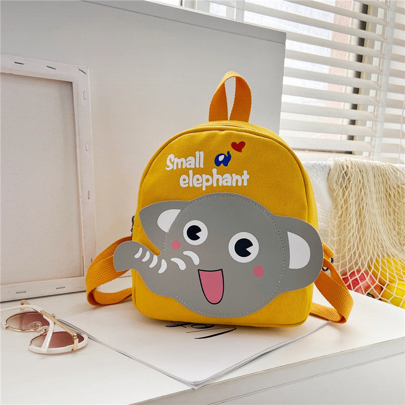 Boys Canvas Backpack – Cute Cartoon School Bag — product photo