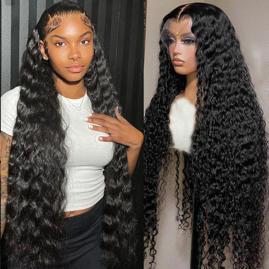 Water-Wave Curly Frontal Wig — Effortless Everyday Glam