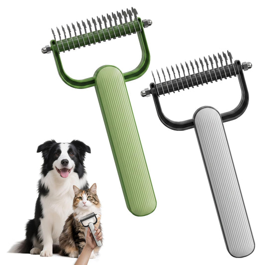 Double-Sided Dematting Comb for Dogs & Cats — product photo