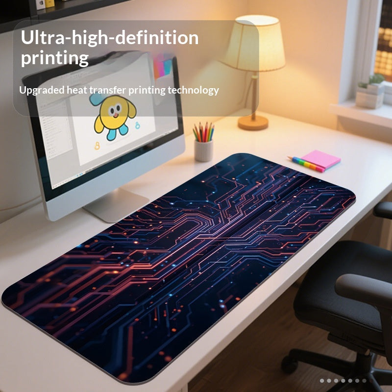 Sci-Fi Extended Desk Mat - Thickened Computer Desk Pad — product photo