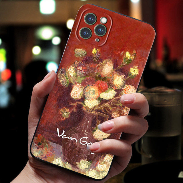 Van Gogh Starry Night Textured Phone Case — product photo