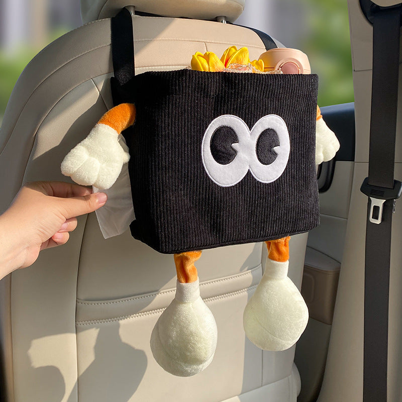 2-in-1 Car Trash Can & Tissue Box Holder — product photo