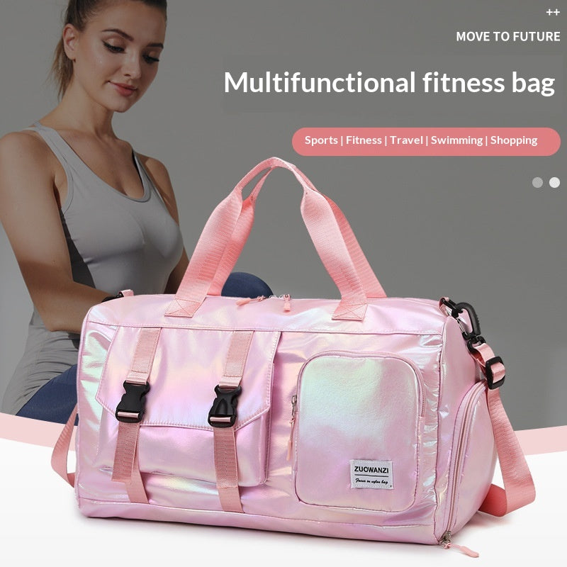 Pearlescent Yoga Duffel with Dry-Wet Separation Pocket