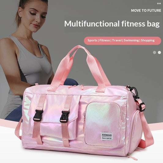 Pearlescent Yoga Duffel with Dry-Wet Separation Pocket