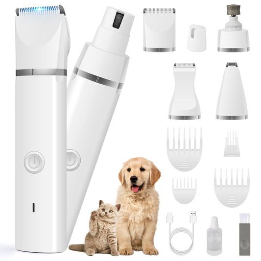 Low-Noise Cordless Dog & Cat Grooming Clipper Kit — product photo