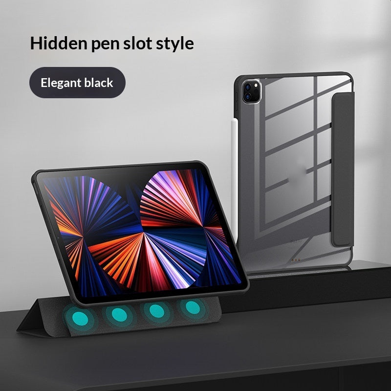 Clear Magnetic iPad Pro Case with Pen Slot — product photo