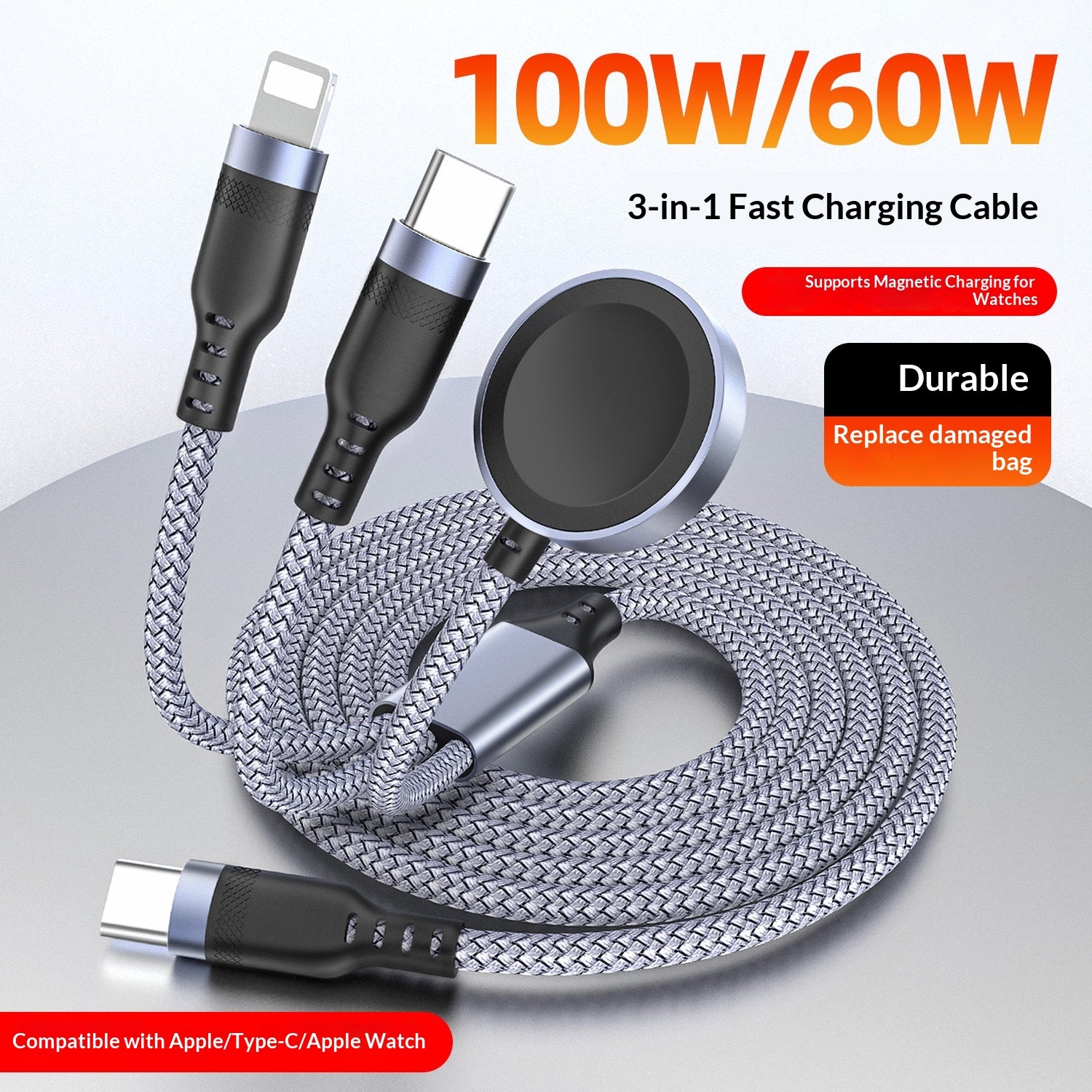 Magnetic Watch Charger Cable – Snap-On Charging On the Go — product photo