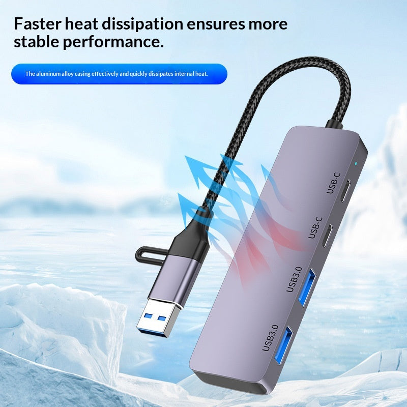 Portable USB 3.0 Hub – Everyday Desk & Travel Essential — product photo