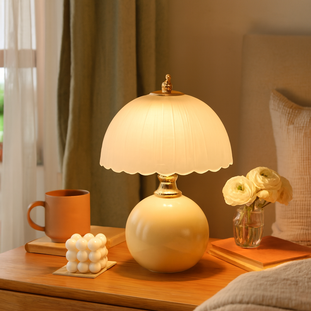 Ambient Bedside Night Light for the Master Bedroom — warm lifestyle