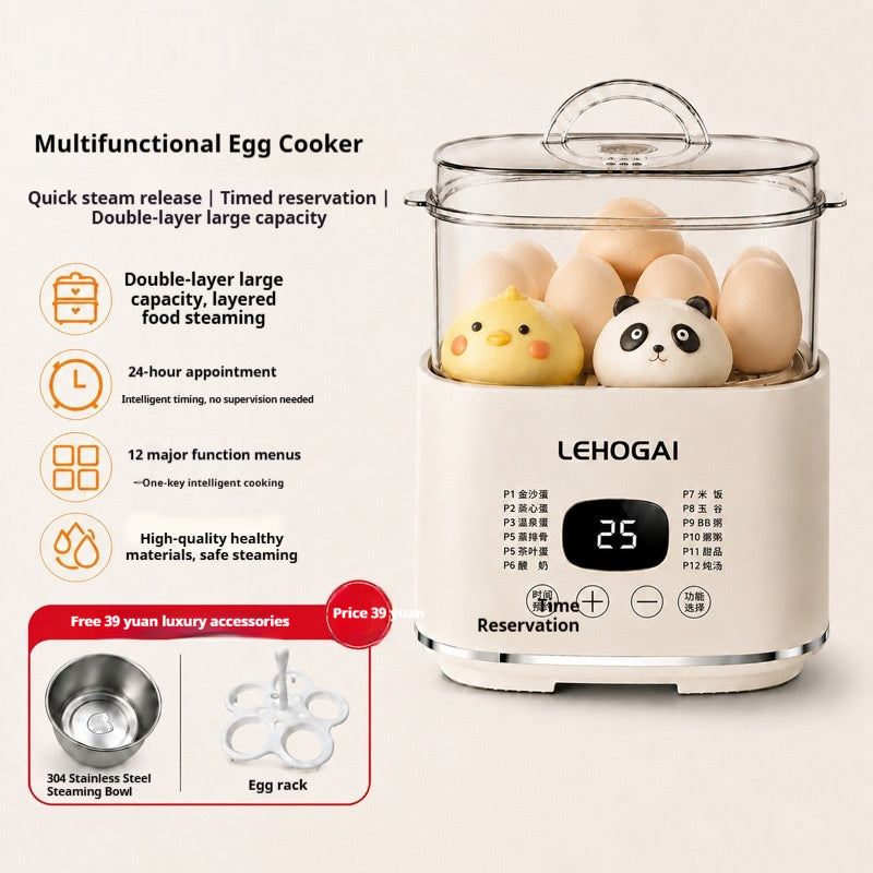 All-in-One Steam & Stew Compact Electric Steamer — product photo