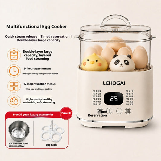 All-in-One Steam & Stew Compact Electric Steamer — product photo