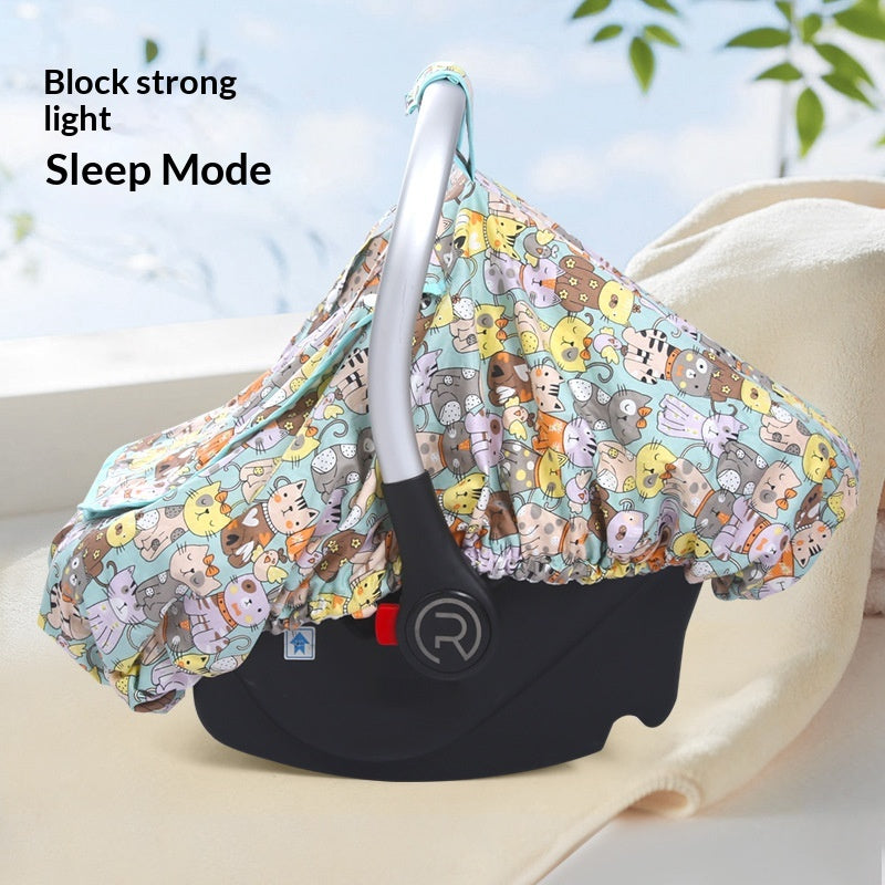 Baby Bassinet Mosquito Net & Safety Seat Cover — product photo
