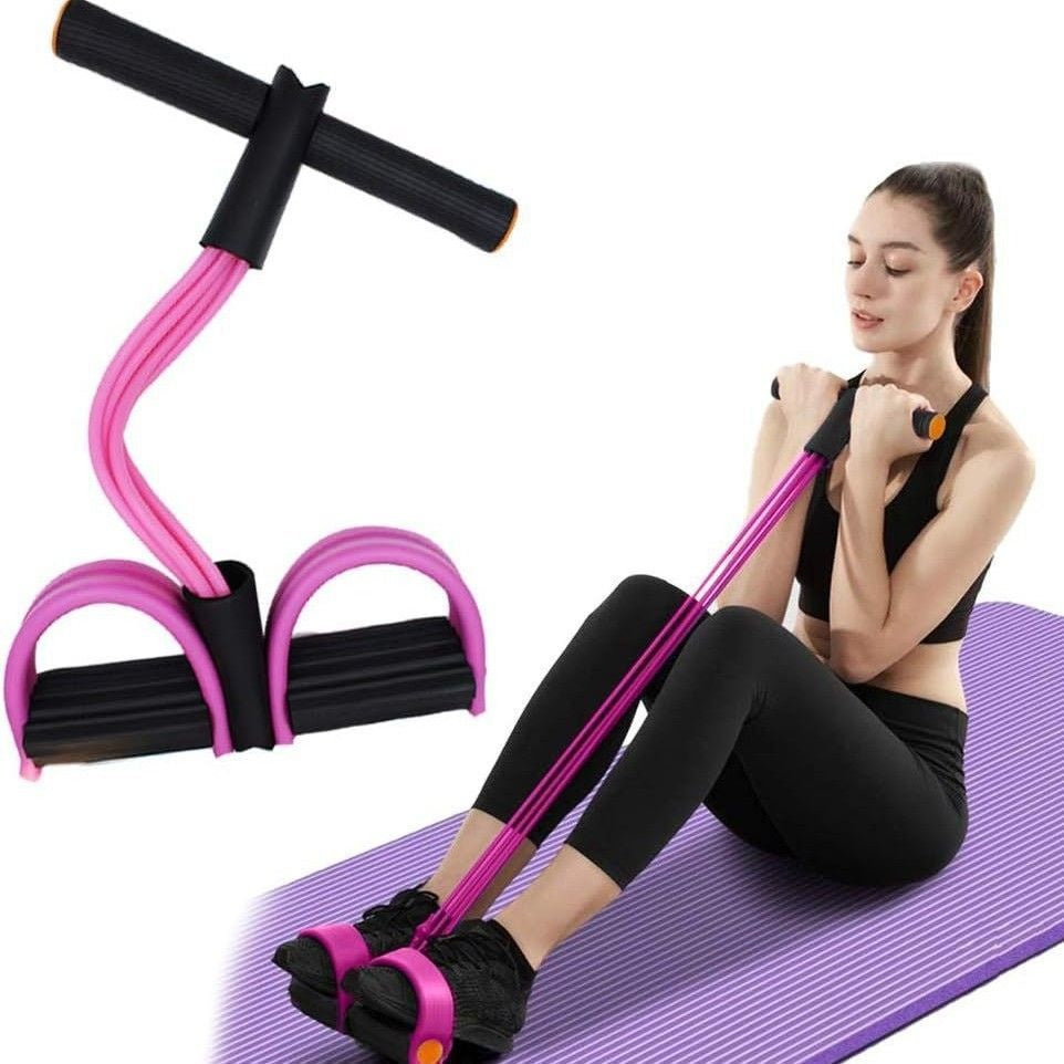 Six-Bar Sit-Up Resistance Rope – Home Ab & Core Trainer