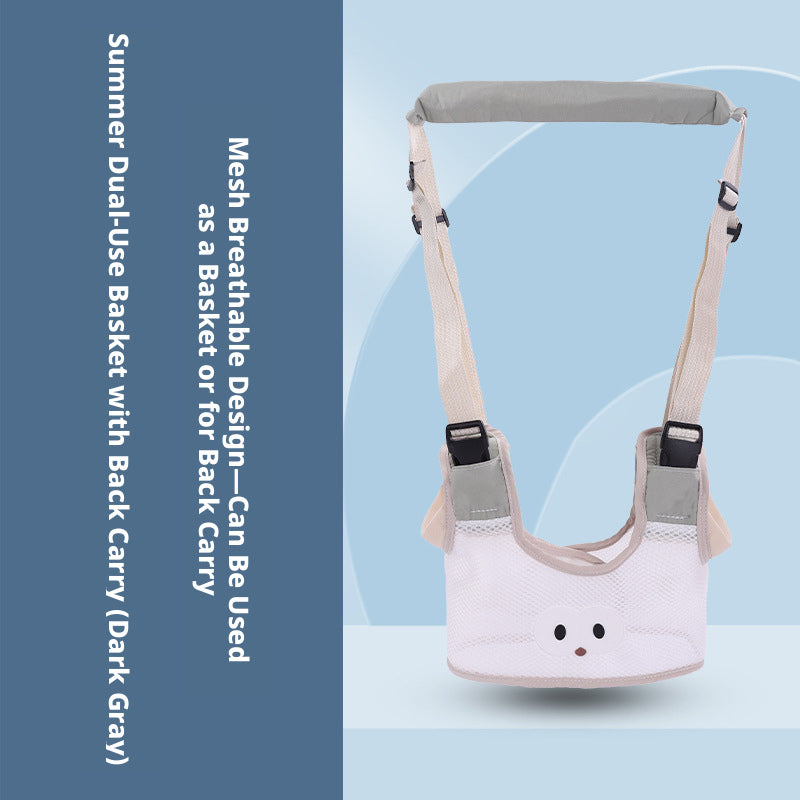 Little Explorer Adjustable Toddler Belt - Gray & White — product photo