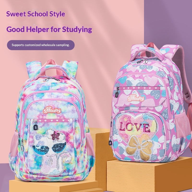 Cartoon Cat Spine-Support School Bag for Kids — product photo