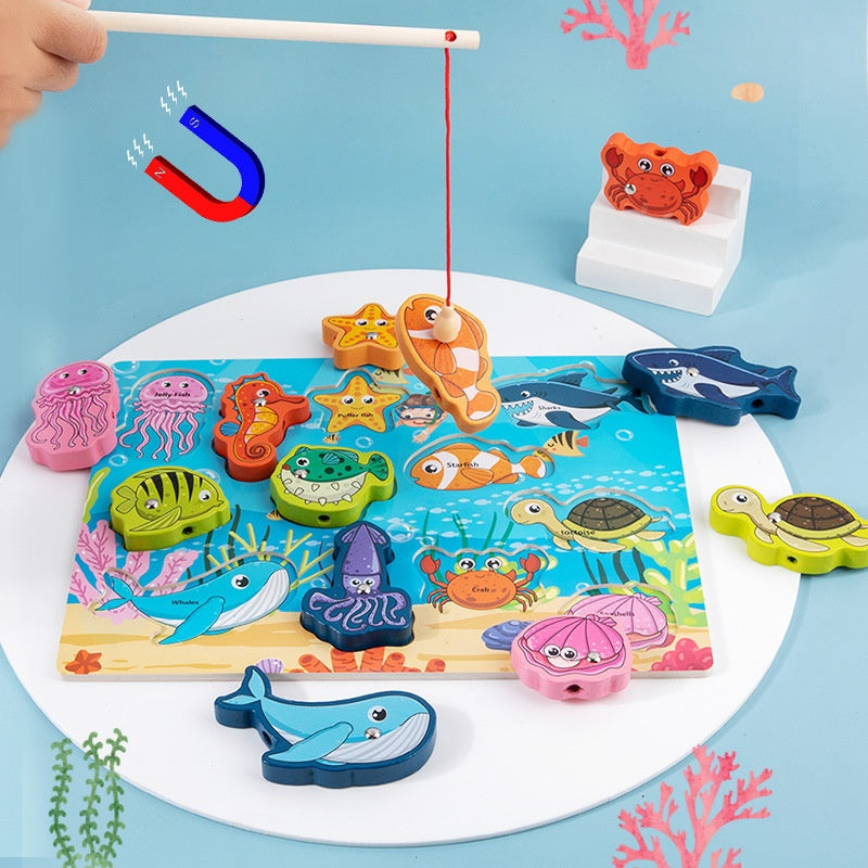 Catch & Bead Fishing Game - Fine Motor Skills Toy for Kids — product photo